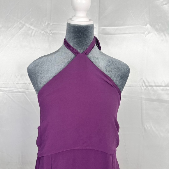 NWT Wild Fable Purple Flowy Lined Halter Dress Size L - Picture 2 of 11